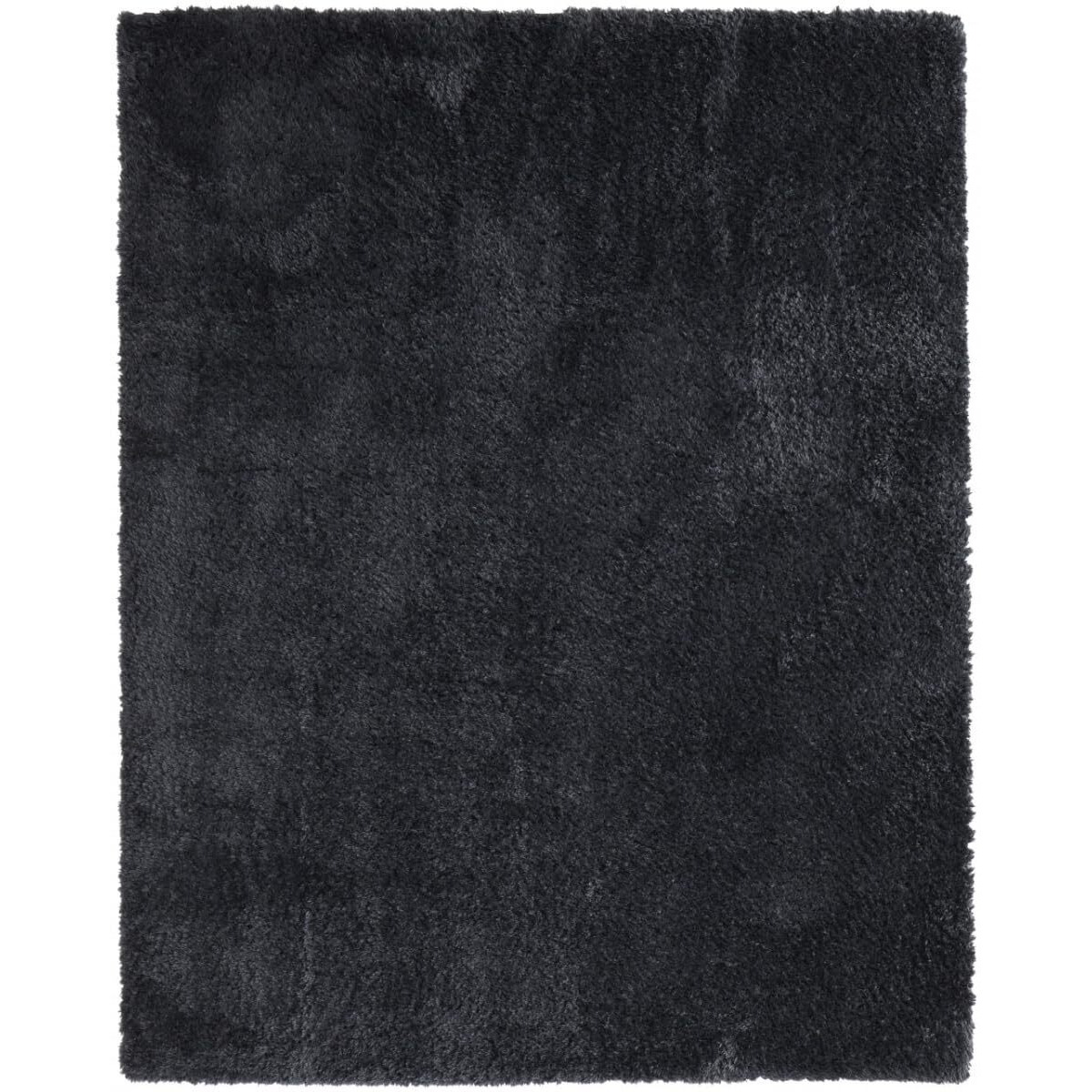 HomeRoots 513422 9 x 12 ft. Black Shag Power Loom Rectangle Area Rug