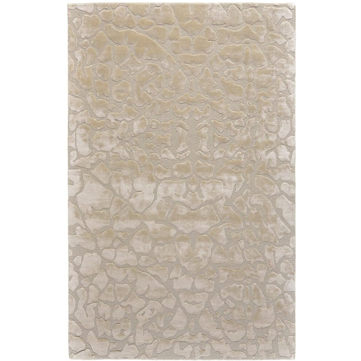 HomeRoots 511585 8 x 11 ft. Ivory Taupe & Tan Abstract Hand Tufted Handmade Rectangle Area Rug