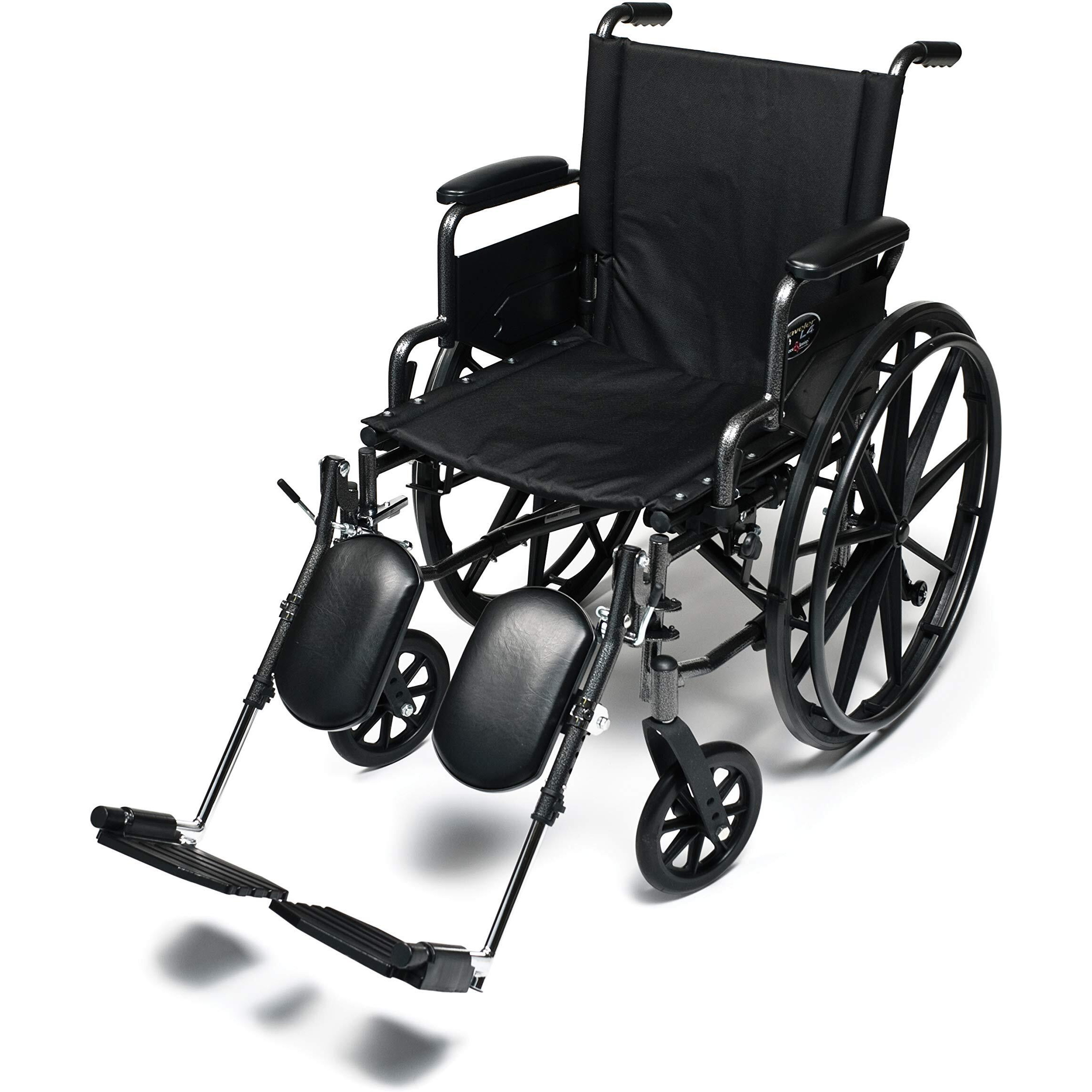 Everest & Jennings Traveler L4 Wheelchair, Ultralight Adjustable-Height Adult Use, 16x16  Seat