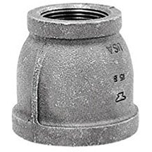 Anvil 3/4 in. FPT x 3/8 in. Dia. FPT Black Malleable Iron Reducing Coupling