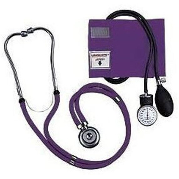 Lumiscope Purple Blood Pressure and Stethoscope Kit