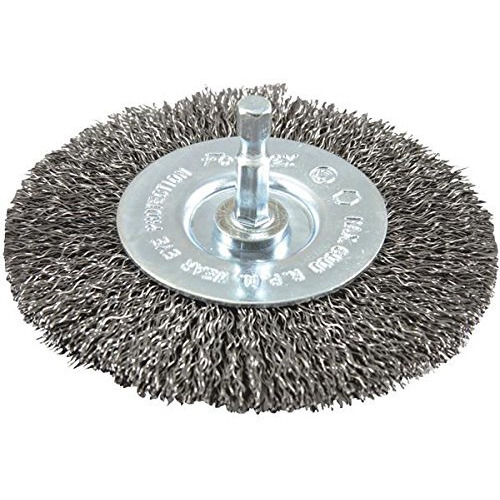 Forney 4 in. Crimped Wire Wheel Brush Metal 6000 rpm 1 pc.