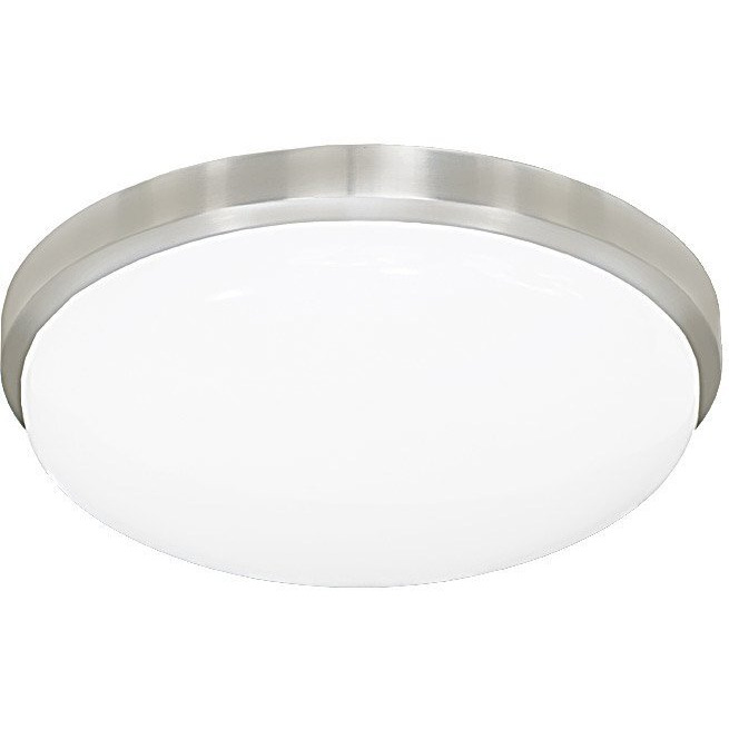 Jesco Lighting CM402S-30-BA 3000K Round LED Ceiling Fixture/ADA Sconce with Acrylic Shade, Aluminum, 11