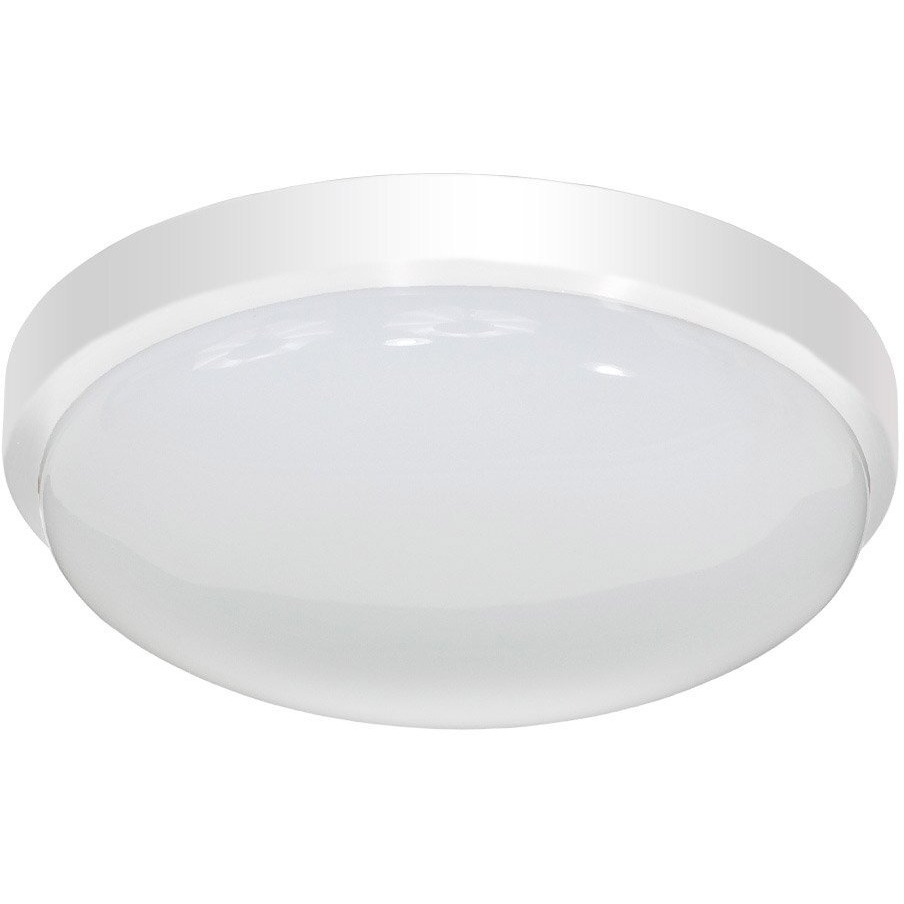 Jesco Lighting CM402S-30H 3000K Round LED Ceiling Fixture/ADA Sconce ith Acrylic Shade, White, 11