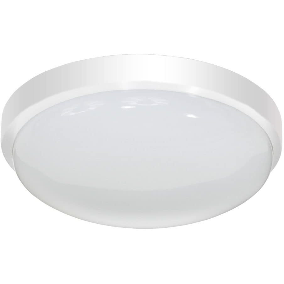 Jesco Lighting CM402M-30H 3000K Round LED Ceiling Fixture/ADA Sconce ith Acrylic Shade, White, 13