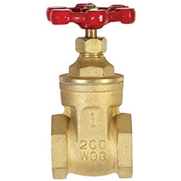 Mueller 1 in. Dia. Brass Gate Valve 200-Mfg 100-405NL - Sold As 3 Units