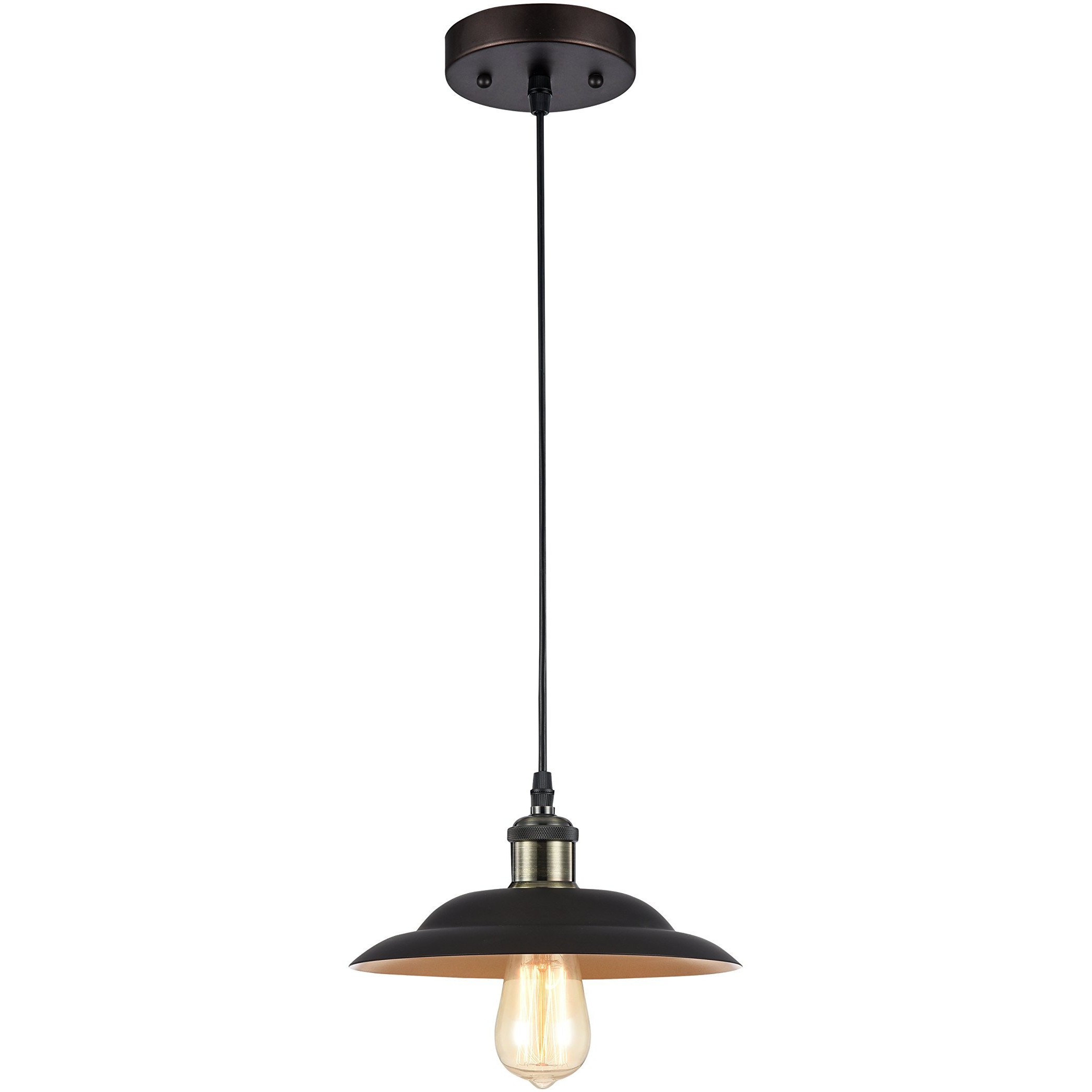 Chloe CH50067RB10-DP1 IRONCLAD Industrial-Style Ceiling Mini Pendant ith 10  Shade