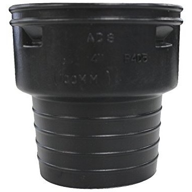 Ads 0662aahan Snap Corrugated-to-Clay Pipe Adapter, Polyethylene, 6