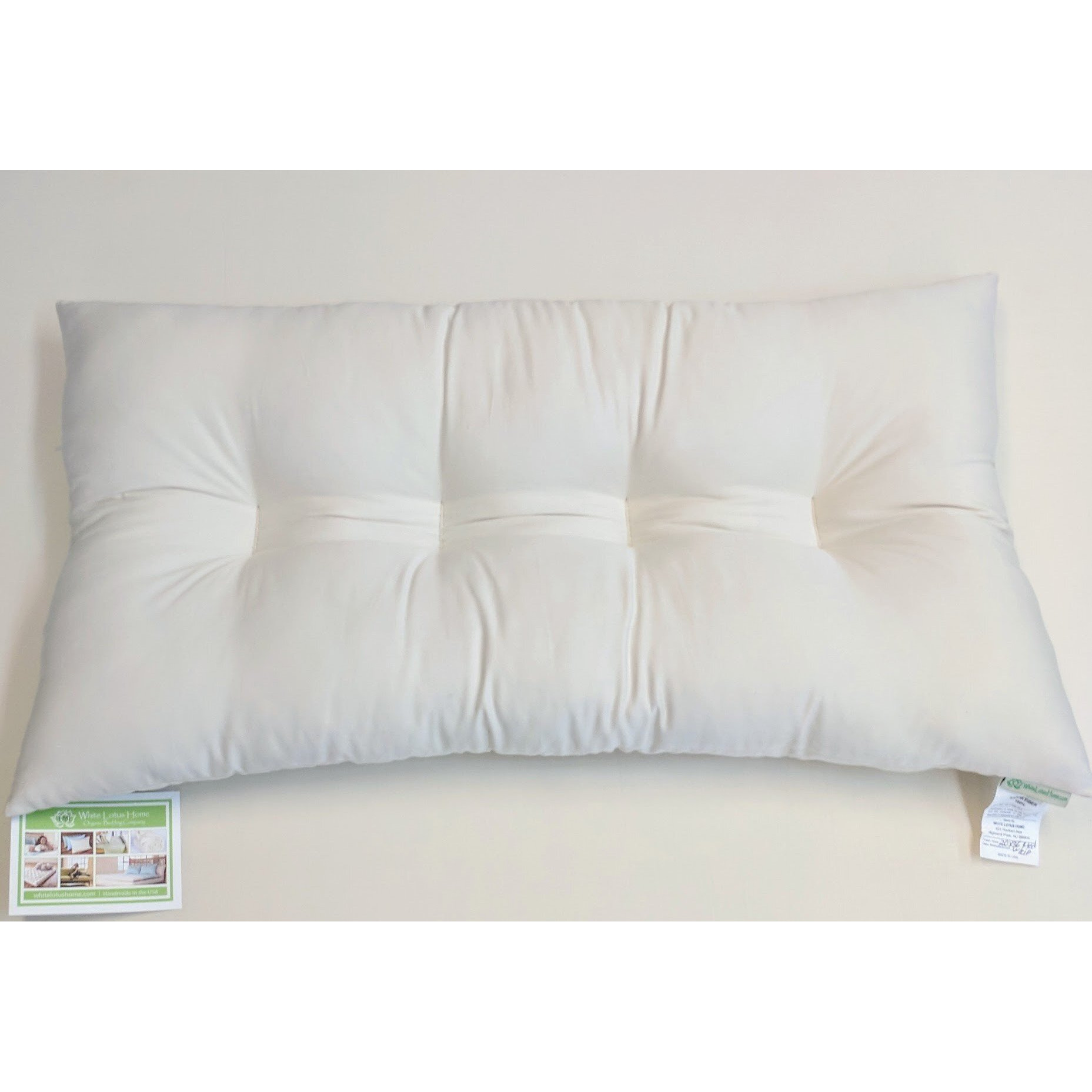 White Lotus Home KaPillow-Kapok Contour Sleeping Pillow, King/Soft