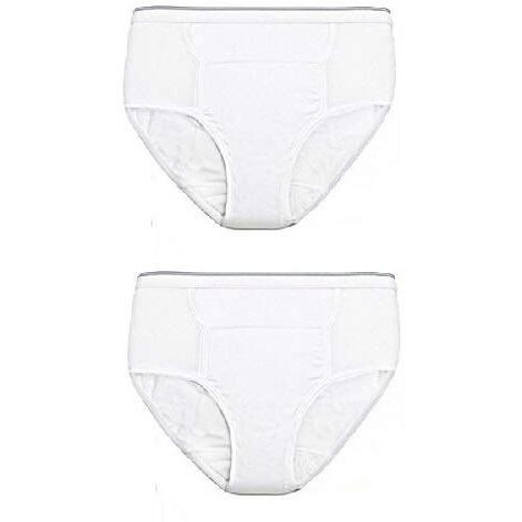 Men's Reusable Incontinence Brief 10oz - Size -X-Large 42-44 - Pack of 2