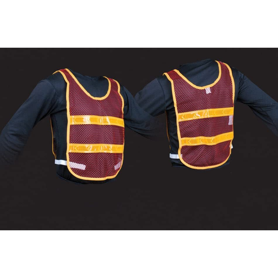 Reflective Standard Safety Vest Red/Gold L