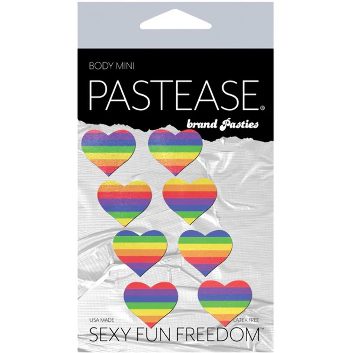 PASTEASE Body MINIS 8 Mini Rainbow Hearts