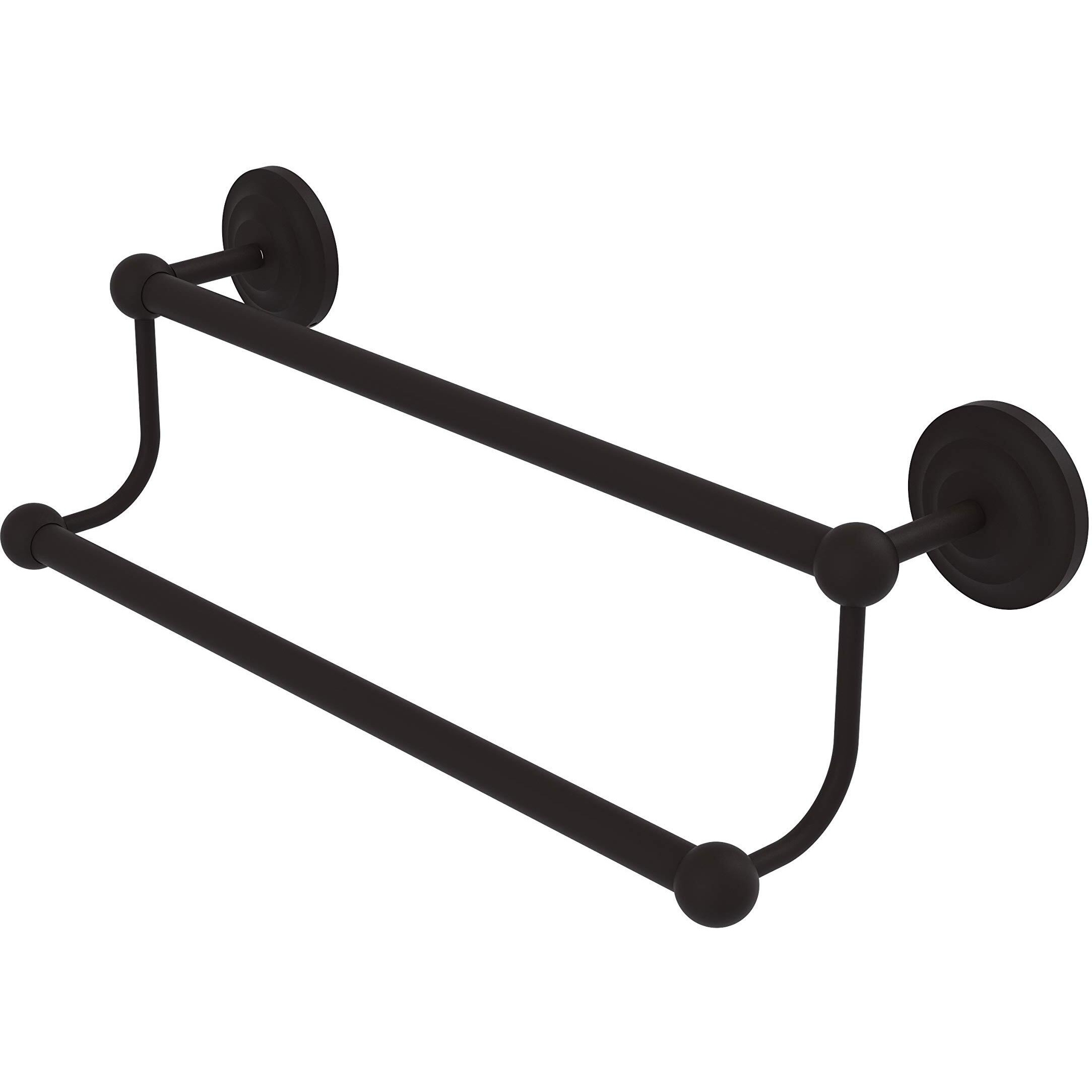 Allied Brass PQN-72/18 Prestige Que 18 Inch Double Towel Bar, Oil Rubbed Bronze