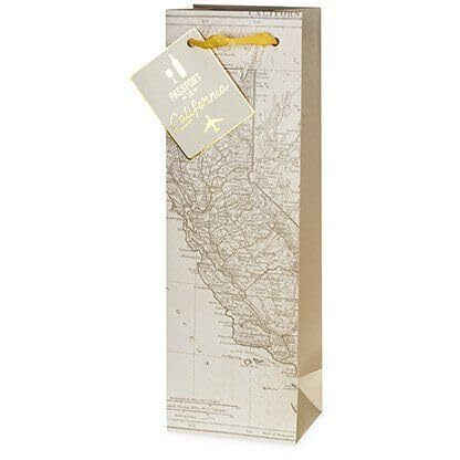 Cakewalk (Bags) California Map Single-Bottle Cakewalk Wine Bag