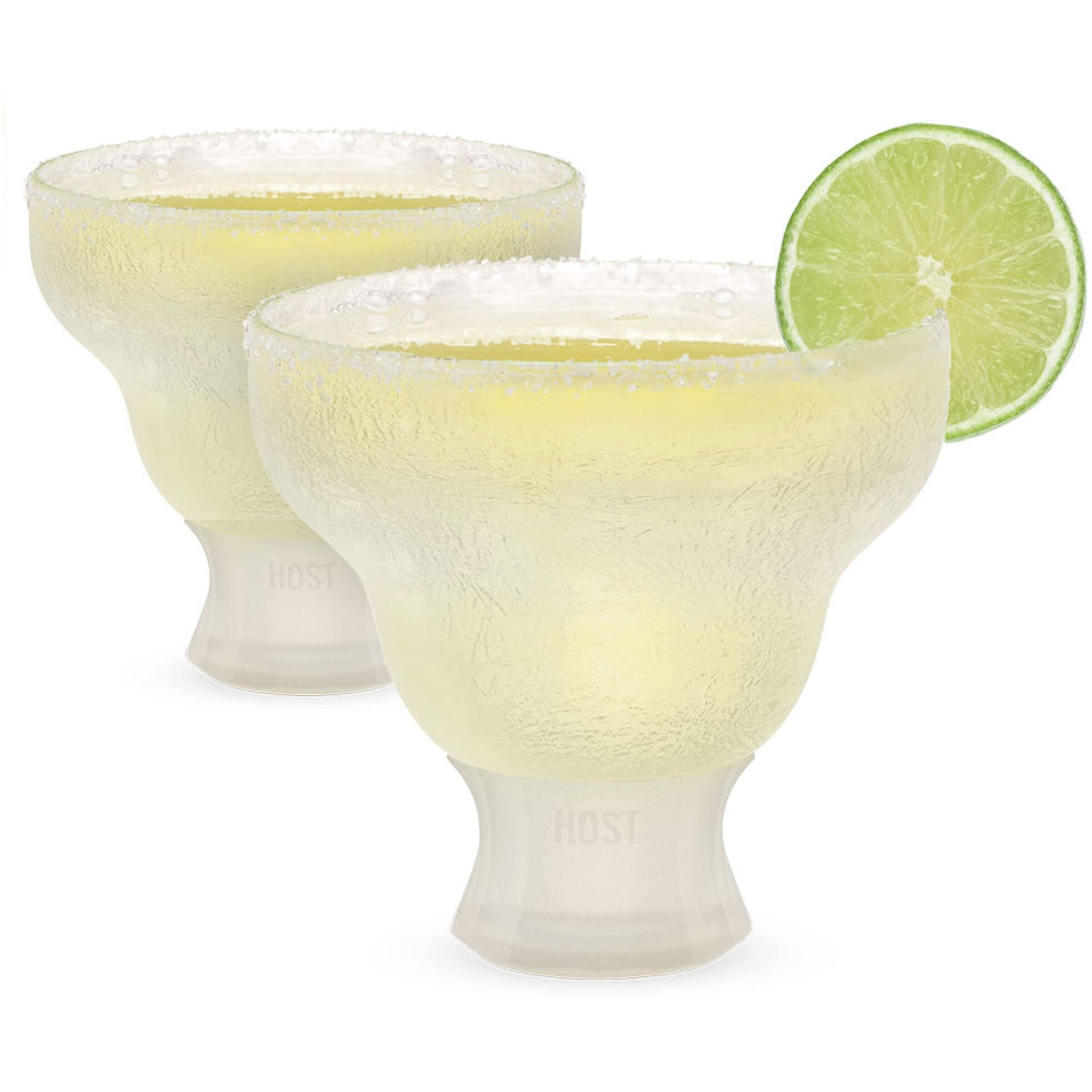 Host Glass Freeze Margarita Drinking Cup Cocktail Glasses, 12oz Set of 2 Glass Frozen Cup Set, Mothers Day Gifts, Gifts for Wife, Gifts for Women