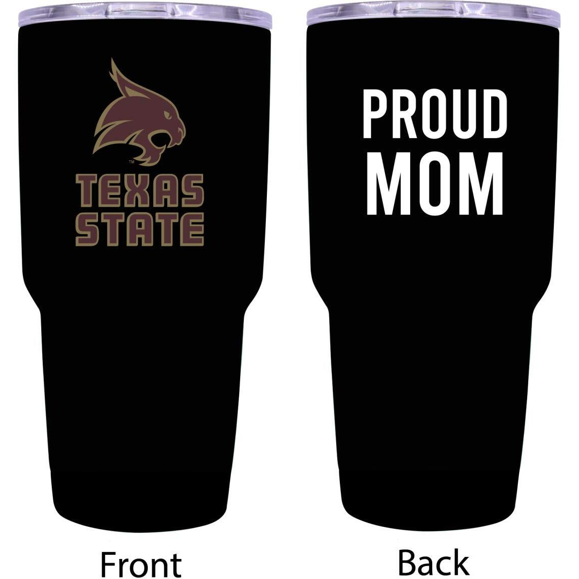 Texas State Bobcats Proud Mom 20 oz Insulated Stainless Steel Tumblers