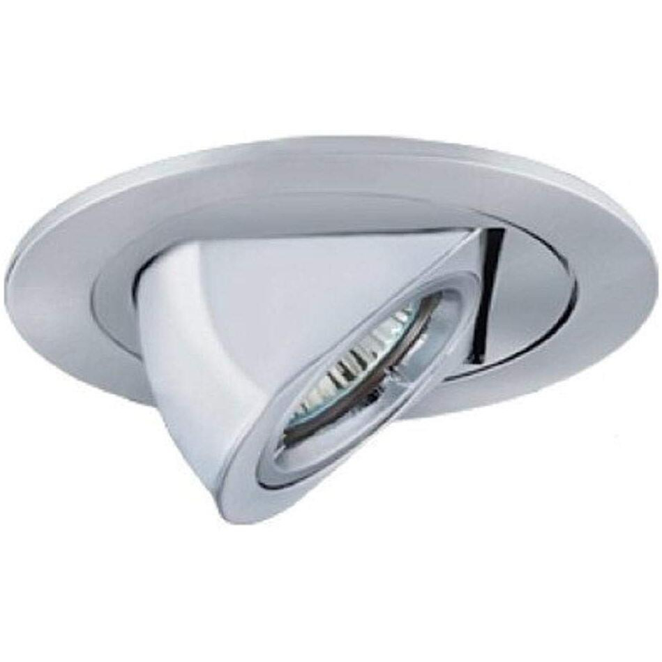 Jesco Lighting TM411CH 4-Inch Aperture Low Voltage Trim Recessed Light, Adjustable Periscope, Chrome Finish