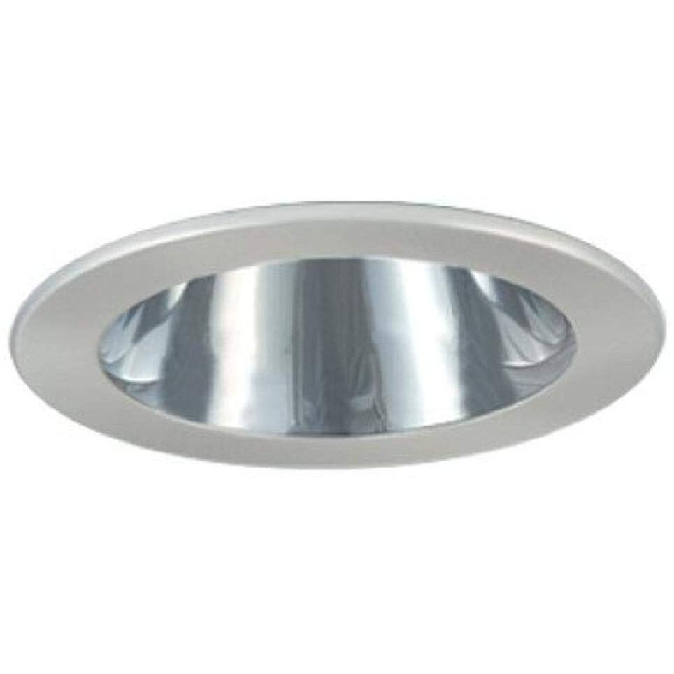 Jesco Lighting TM202CHCH 2-Inch Aperture Line Voltage Trim Recessed Light, Open Reflector, All Chrome Finish