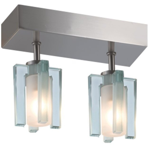 Jesco Lighting CM301-2R Akina 2-Light Ceiling Mount Pendant, Satin Nickel