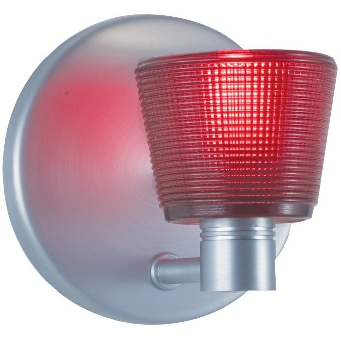 Jesco Lighting WS293-RD Tiny Grids Series 293 1-Light Wall Sconce, Red