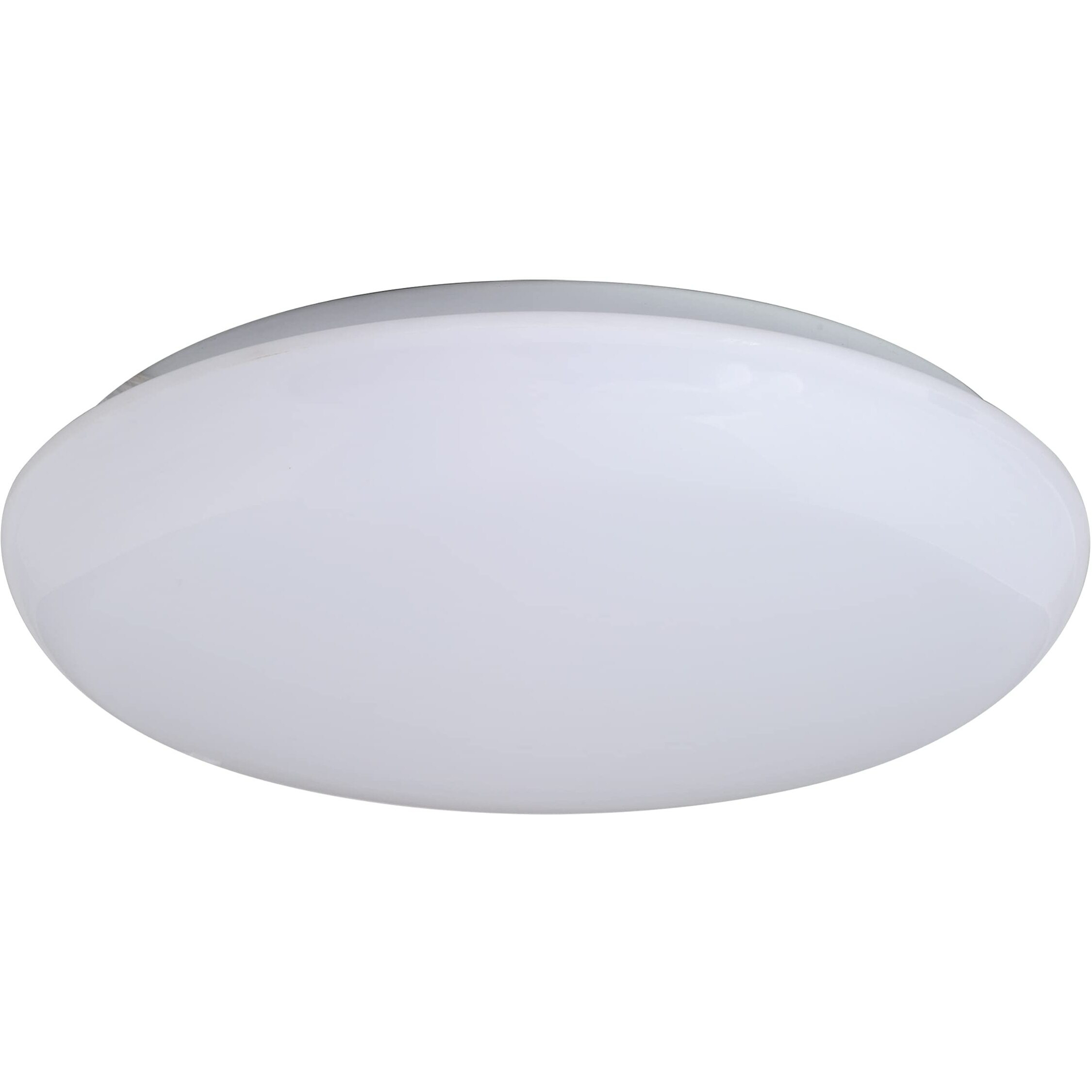 11  LED Shallo Cloud Fixture. Smooth White Diffuser ith Tist and Lock on Installation. Dimmable. Damp Location