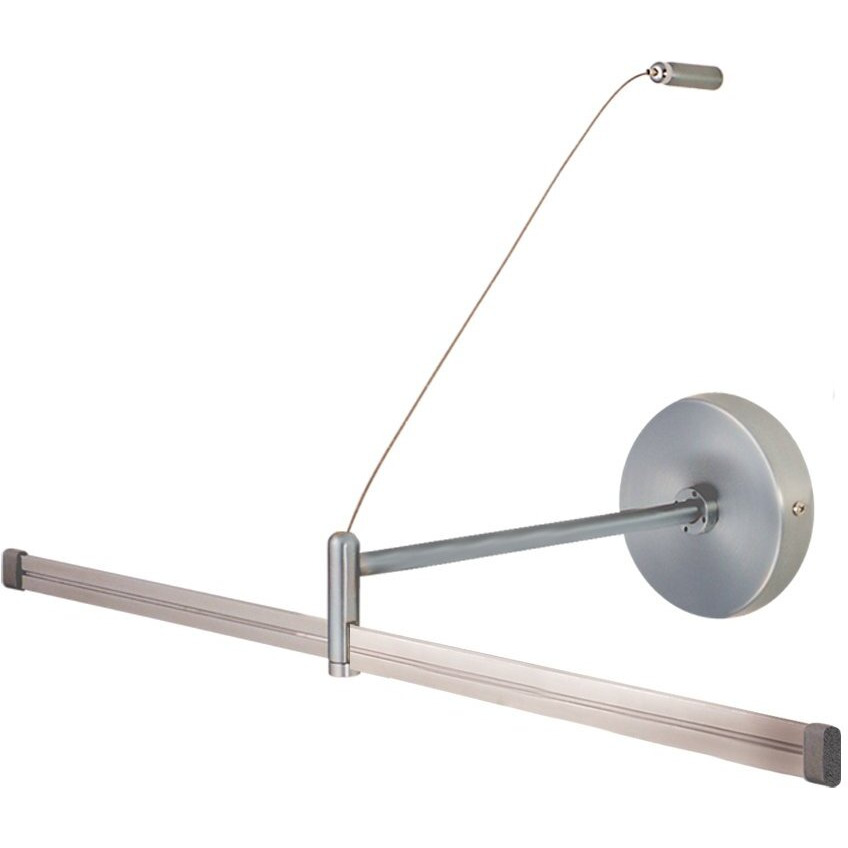 JESCO Lighting MA-WMPF12CH Wall Monorail Power Feed - Extends Monorail 12  from Wall - Chrome