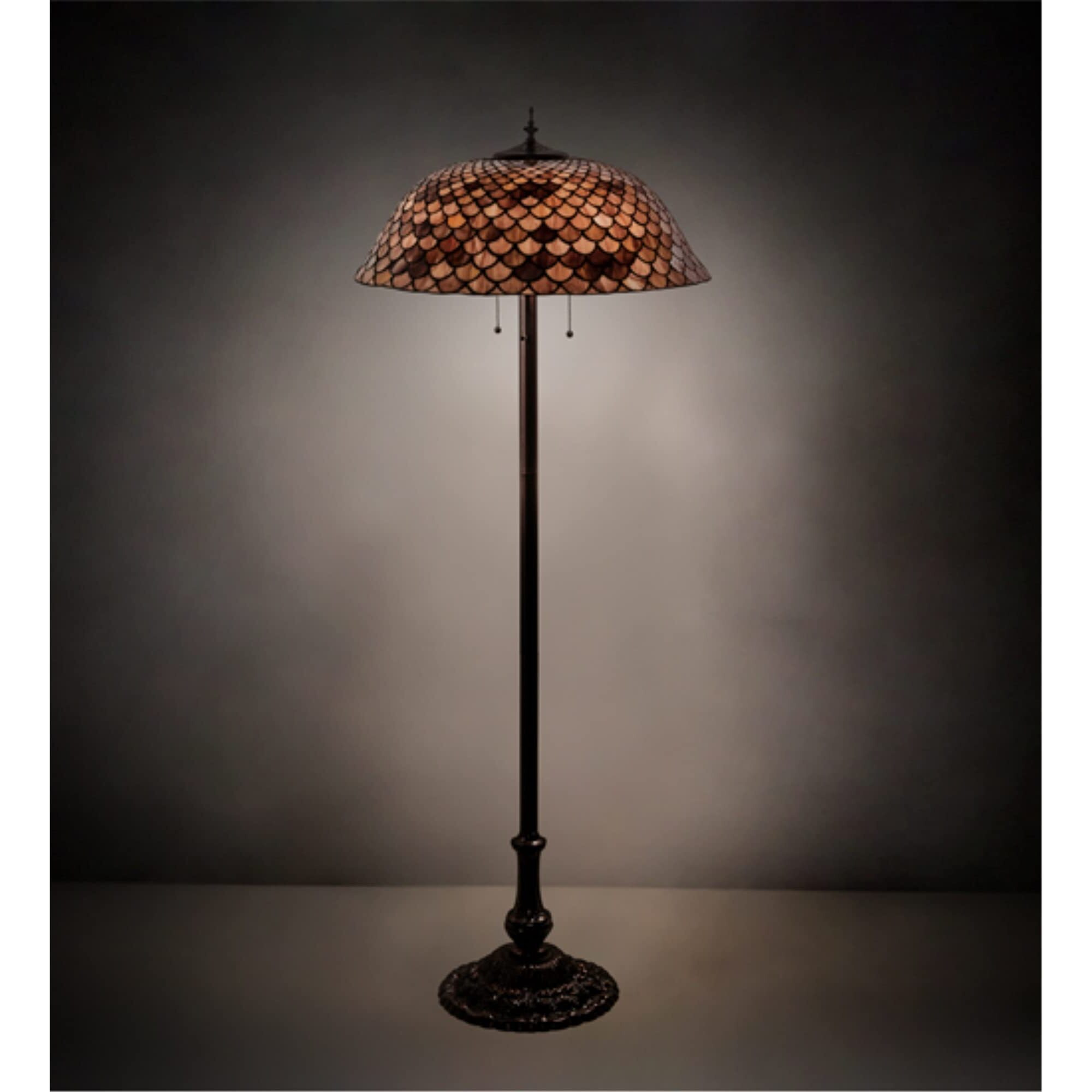 64 H Tiffany Fishscale Floor Lamp