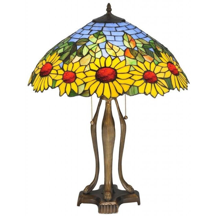 Meyda 24-inch Wild Sunflower Table Lamp