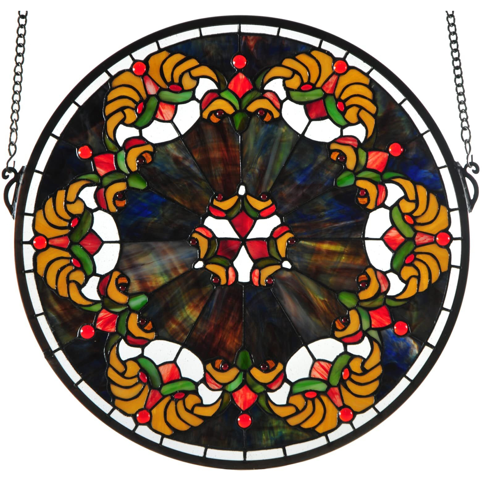 18  W X 18  H Middleton Stained Glass Window