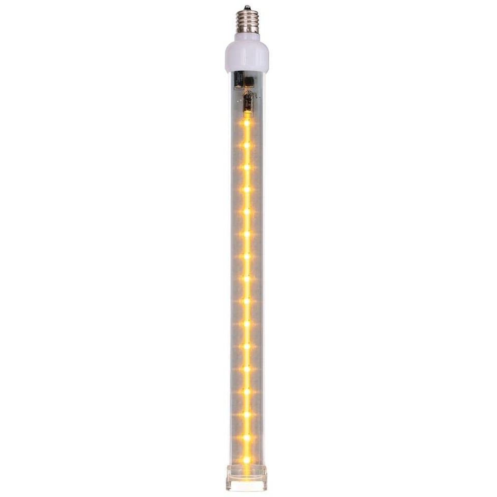 Vickerman 683323-12  Yellow C9 Base Snow Fall LED Tube Lights (5 Pack) (XS12C97)