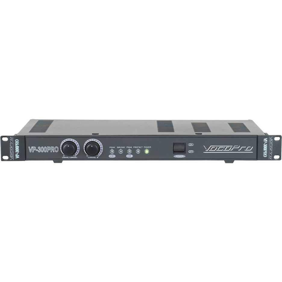 VocoPro VP-300 PRO Single Space 300W Professional Power Amplifier