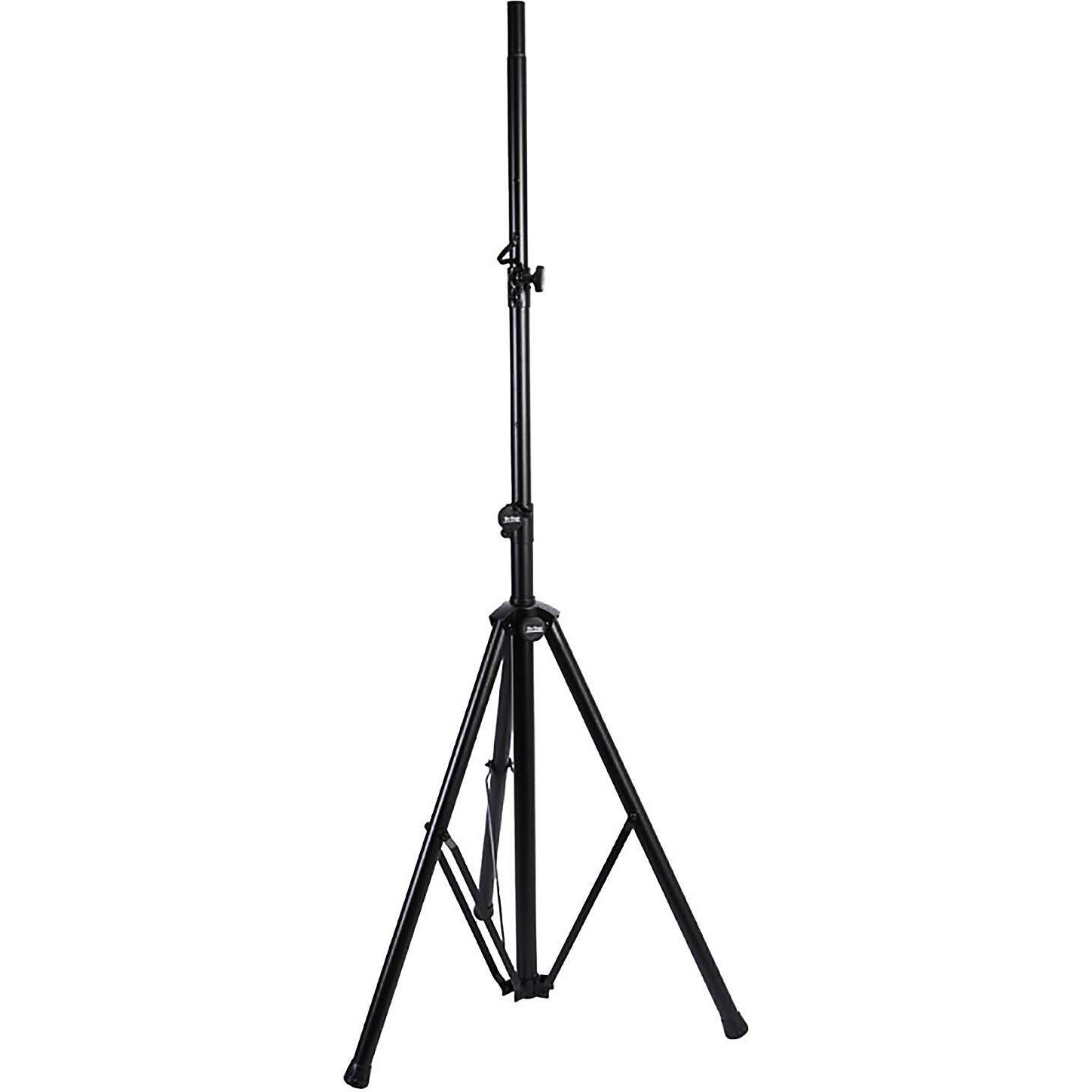 On-Stage LS-SS7770 10' Lighting/Speaker Stand (Folding, Portable Tripod PA Loudspeaker Pole and LED/PAR Can Rig, Adjustable Height, Overhead Tower, Nonslip Rubber Feet, Steel and Aluminum, Black)