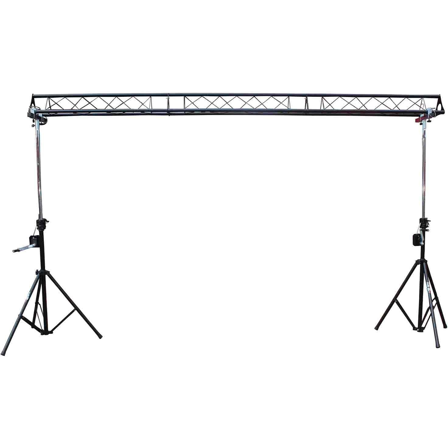 Prox T-LS35C 10-Feet Height Adjustable Portable Crank Lighting Stand System ith Included 2X T-Bars Triangle Truss for 5ft 10ft 15ft Width