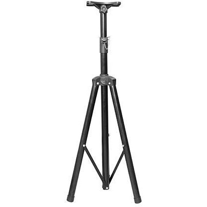 GPCT Universal Heavy Duty Adjustable PA Speaker Tripod Stand. Non Slip, Corrosion Resistant, Holds Up to 60KG/132LBS. Easy Storage, 4 Different Heights DJ PA Speaker Stand- Black