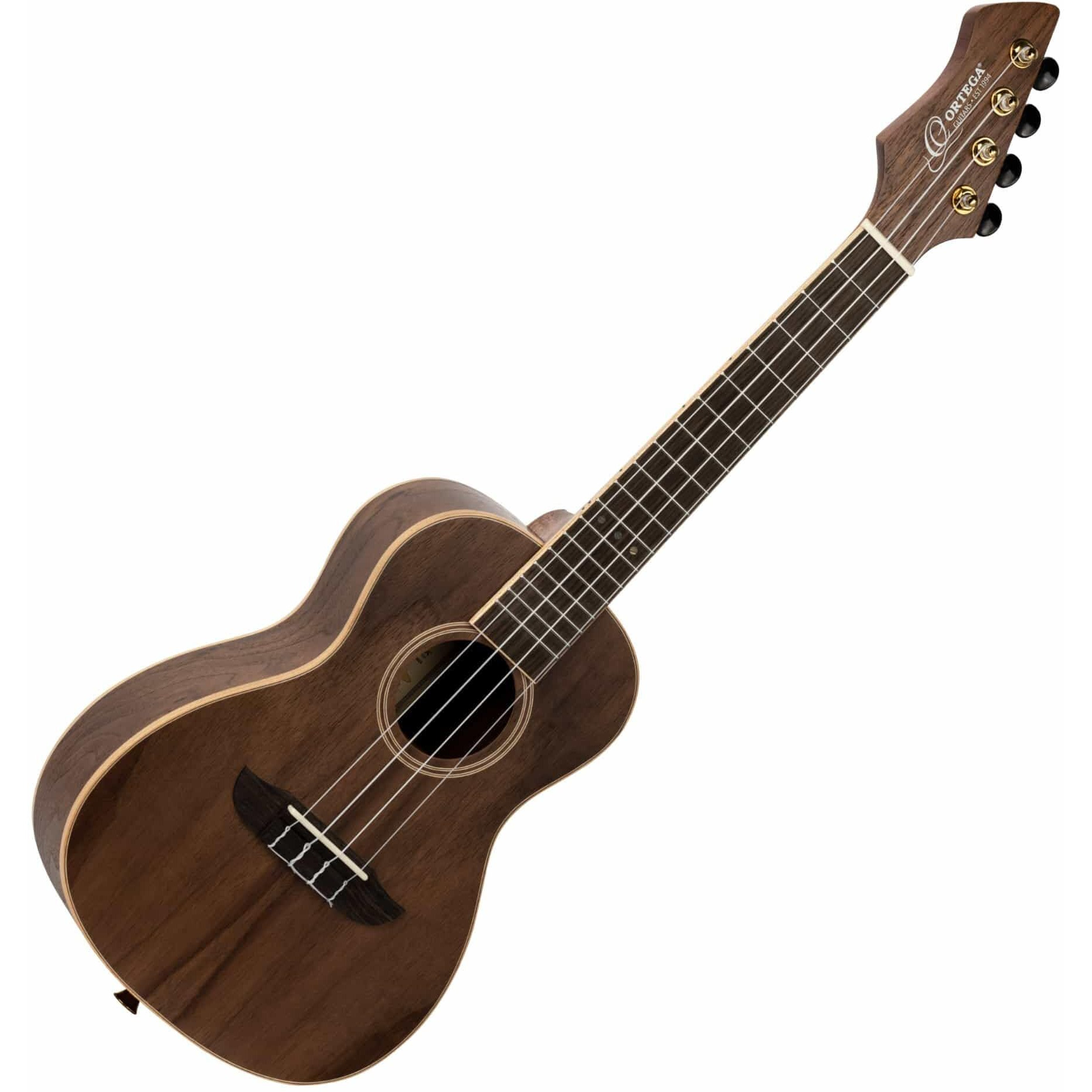 Ortega Guitars, 4-String Horizon Series Revese Headstock Concert Ukulele w/Bag, Right, Natural (RUWN)