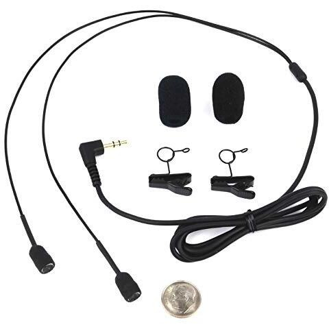 Premium Binaural microphones, windscreens and removable clips (custom lengths also available) - Made in USA - Compare with Dpa 4060 and 4061