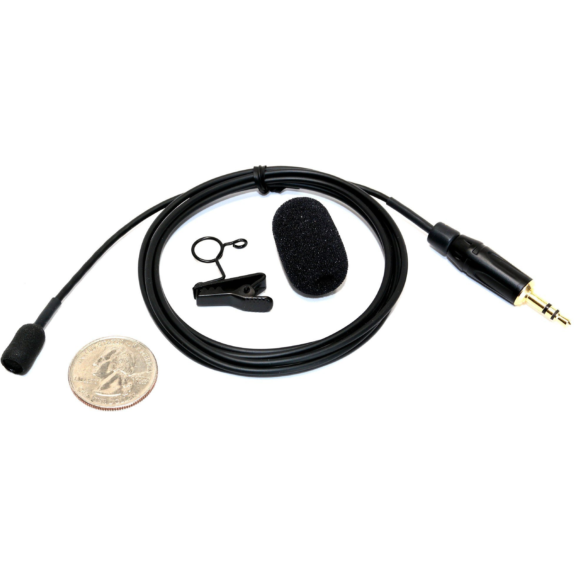 Ultra professional Omnidirectional lapel microphone - for most recording devices - No Batteries needed - Made in USA