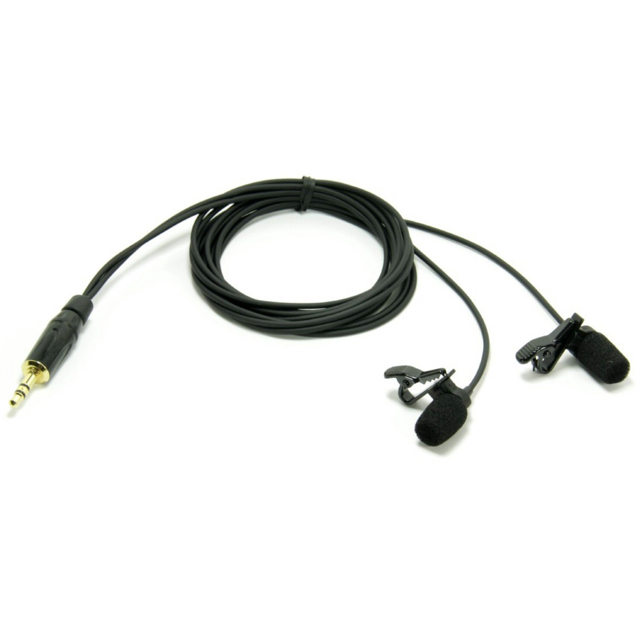 Deluxe Audio Technica Miniature Binaural Microphones - Mini Windscreens and Lapel Style Clips Included