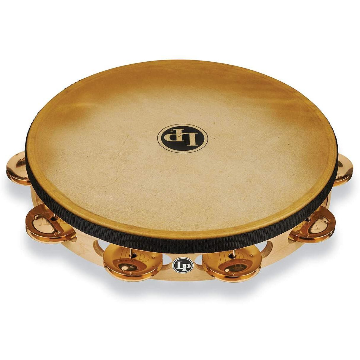 Latin Percussion PRO 10 Single Row Headed Bronze Jingles Tambourine (LP383-BZ)