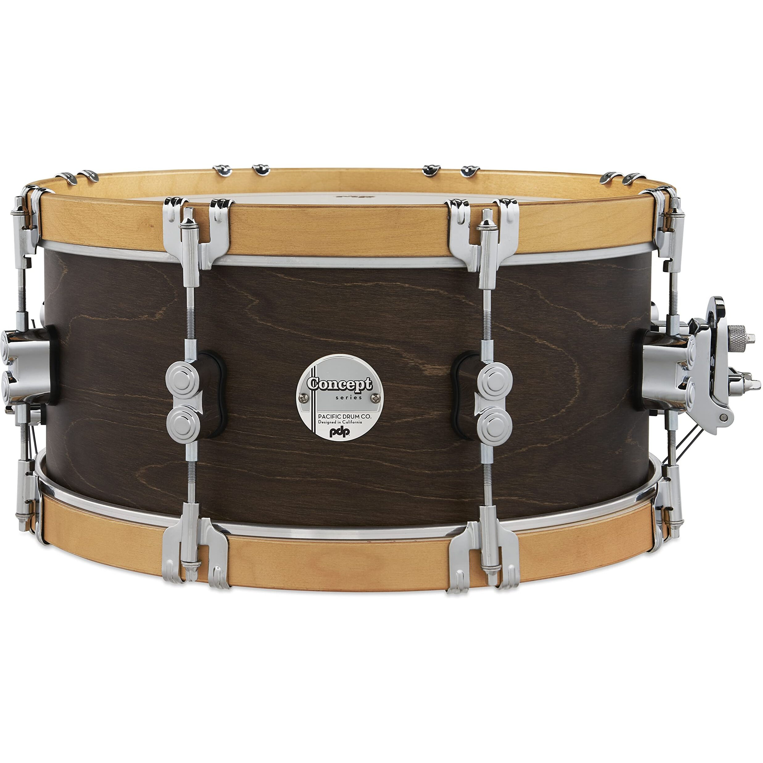 Pacific Drums & Percussion Add-Ons PDP Concept Classic, 6.5x14, Walnut/Natural Hoops Snare Drum (PDCC6514SSWN)