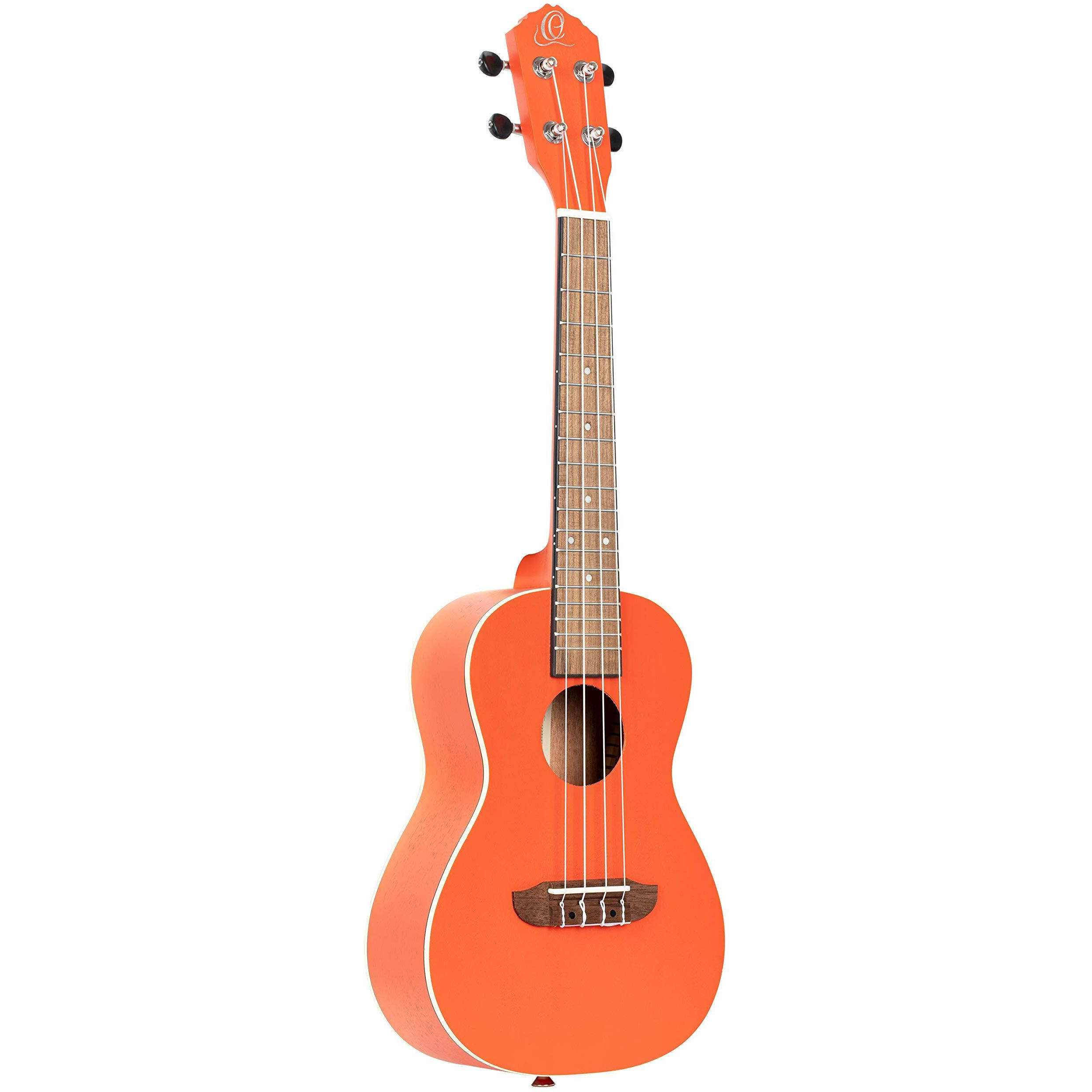 Ortega Guitars, 4-String Earth Series Concert Ukulele, Right, Hokkaido Orange, Acoustic (RUPUKI)