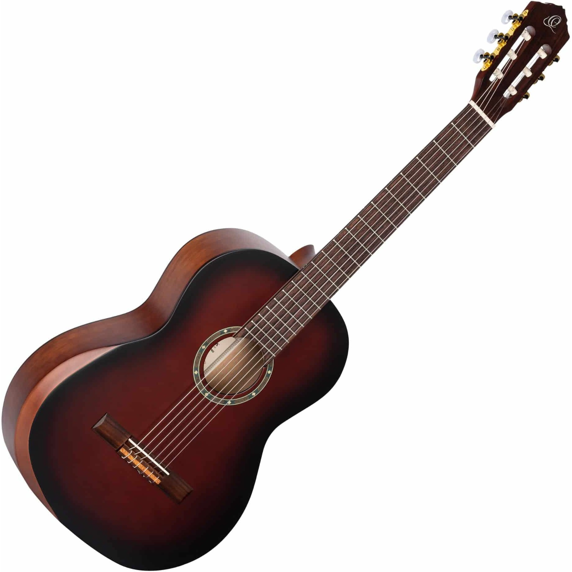 Ortega Guitars 6 String Student Series Pro w/Arm Rest Solid Top Nylon Classical Guitar, Right (R55DLX-BFT)