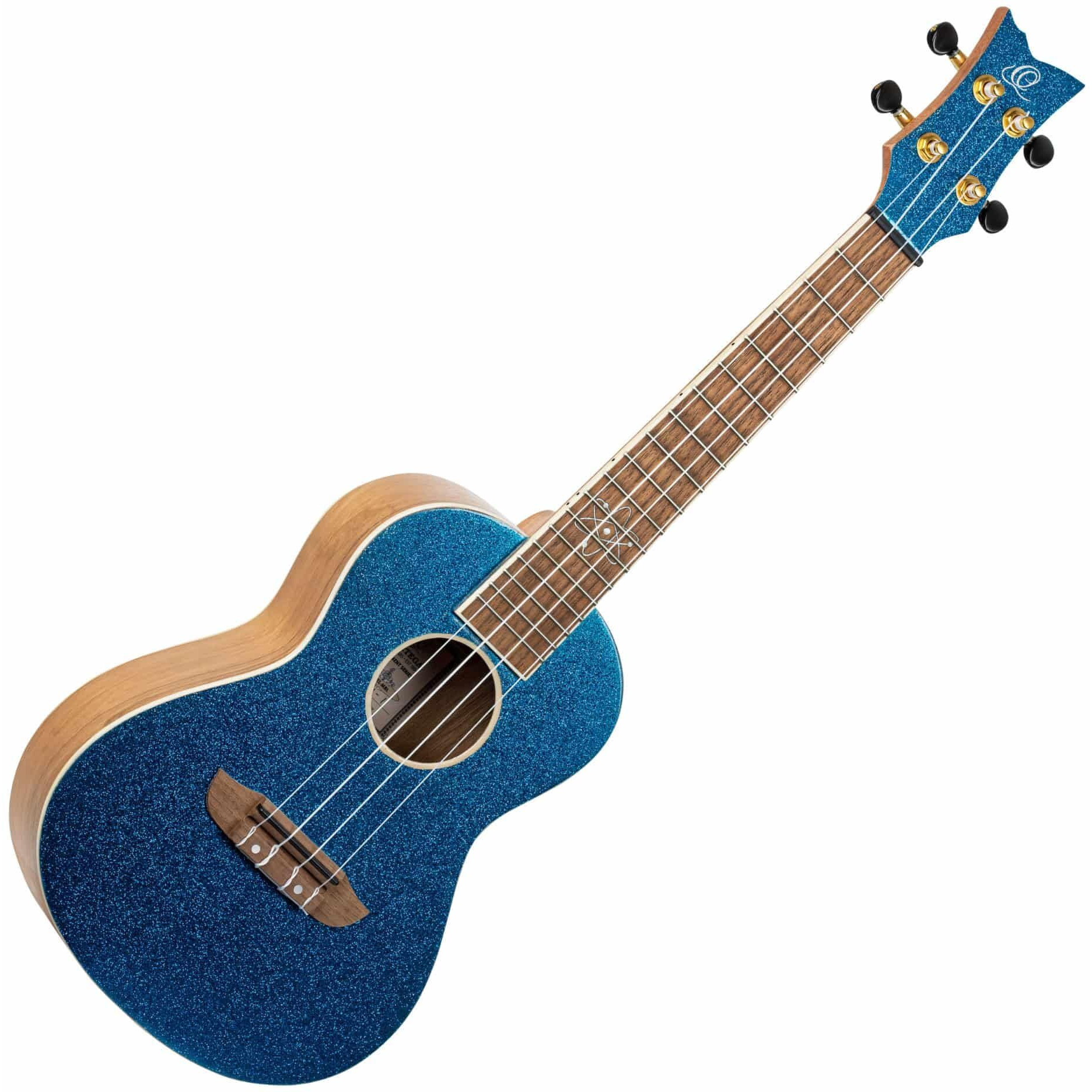 Ortega Guitars, 4-String Element Series Concert Ukulele w/Bag, Right-handed, Metallic Blue, (RUEL-MBL)