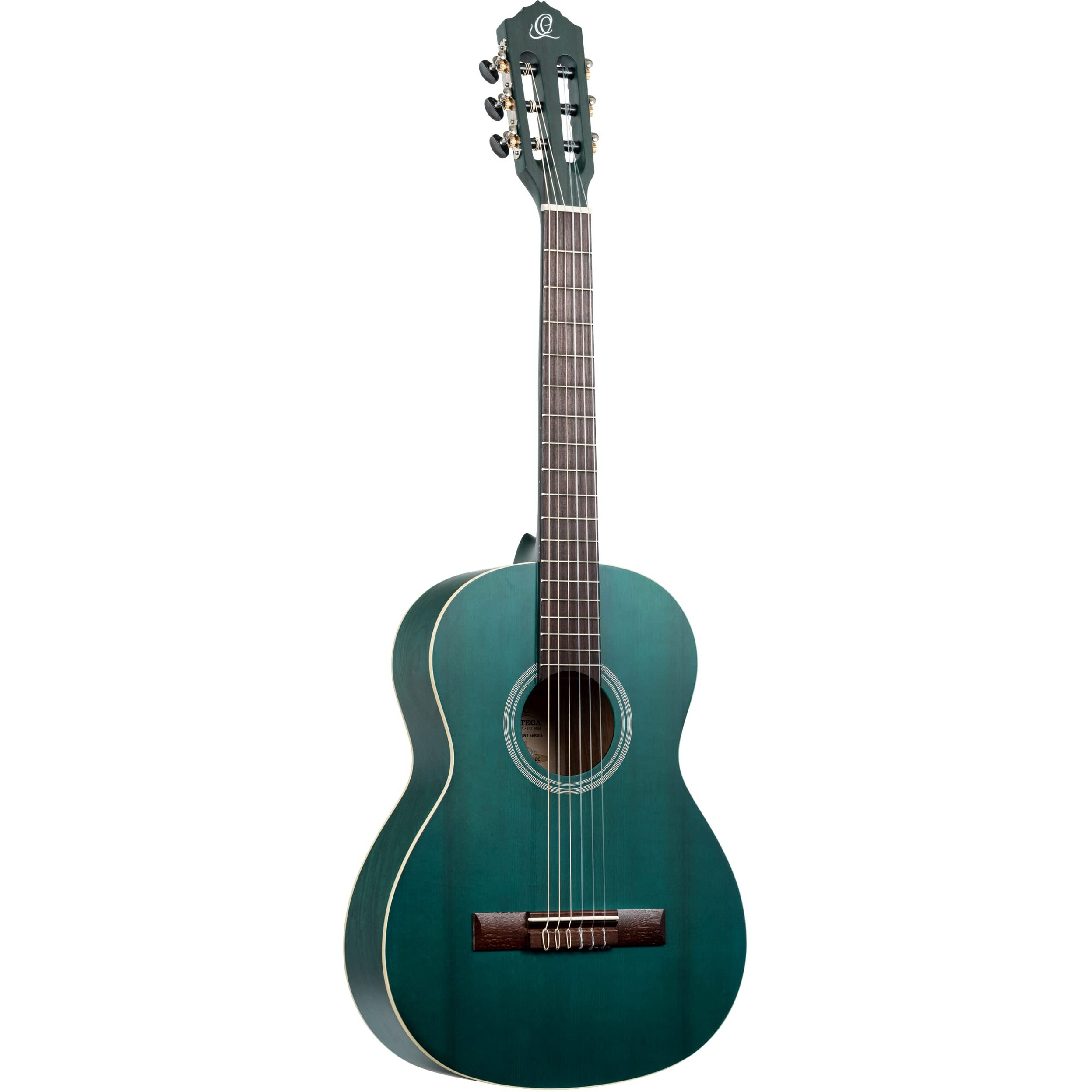 Ortega Guitars 6 String Student Series 3/4 Size Nylon Classical Guitar, Right-handed, Ocean Blue, (RST5M-3/4OC)