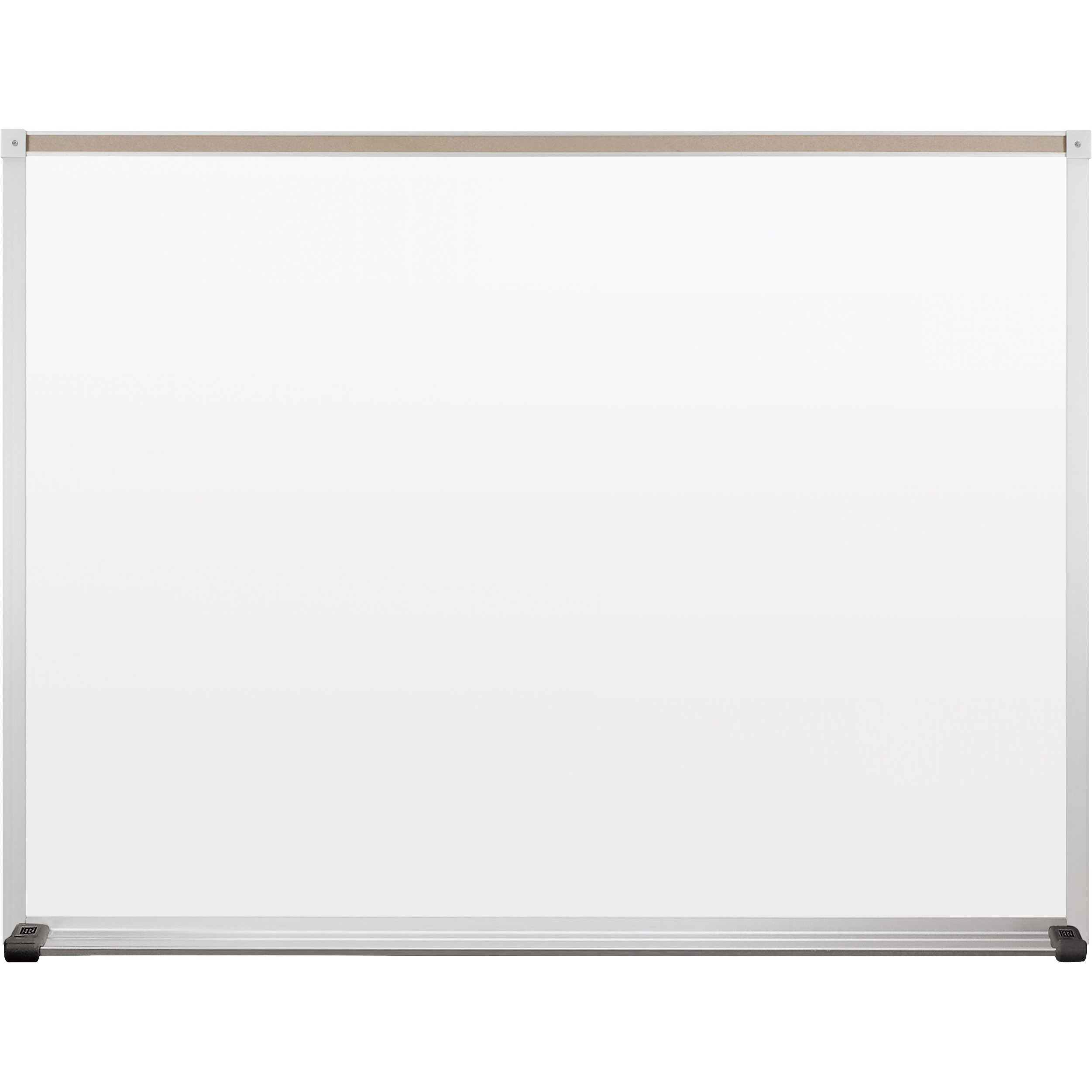 Best-Rite Classroom Deluxe Porcelain Steel Dry Erase Whiteboard, 3 x 4 Feet Magnetic Markerboard ith Aluminum Trim & Map Rail (202AC-25)