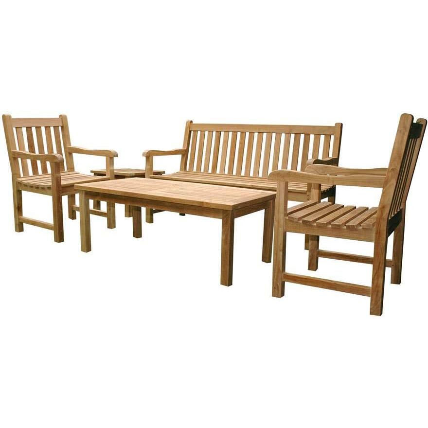 Anderson Teak Classic 3-Seater 5-Pieces Conversation Set