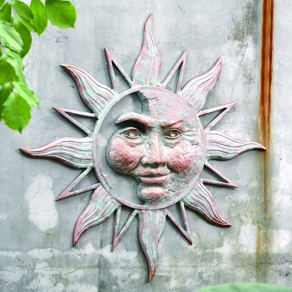 SPI Home 33163 Half Face Sun Wall Plaque