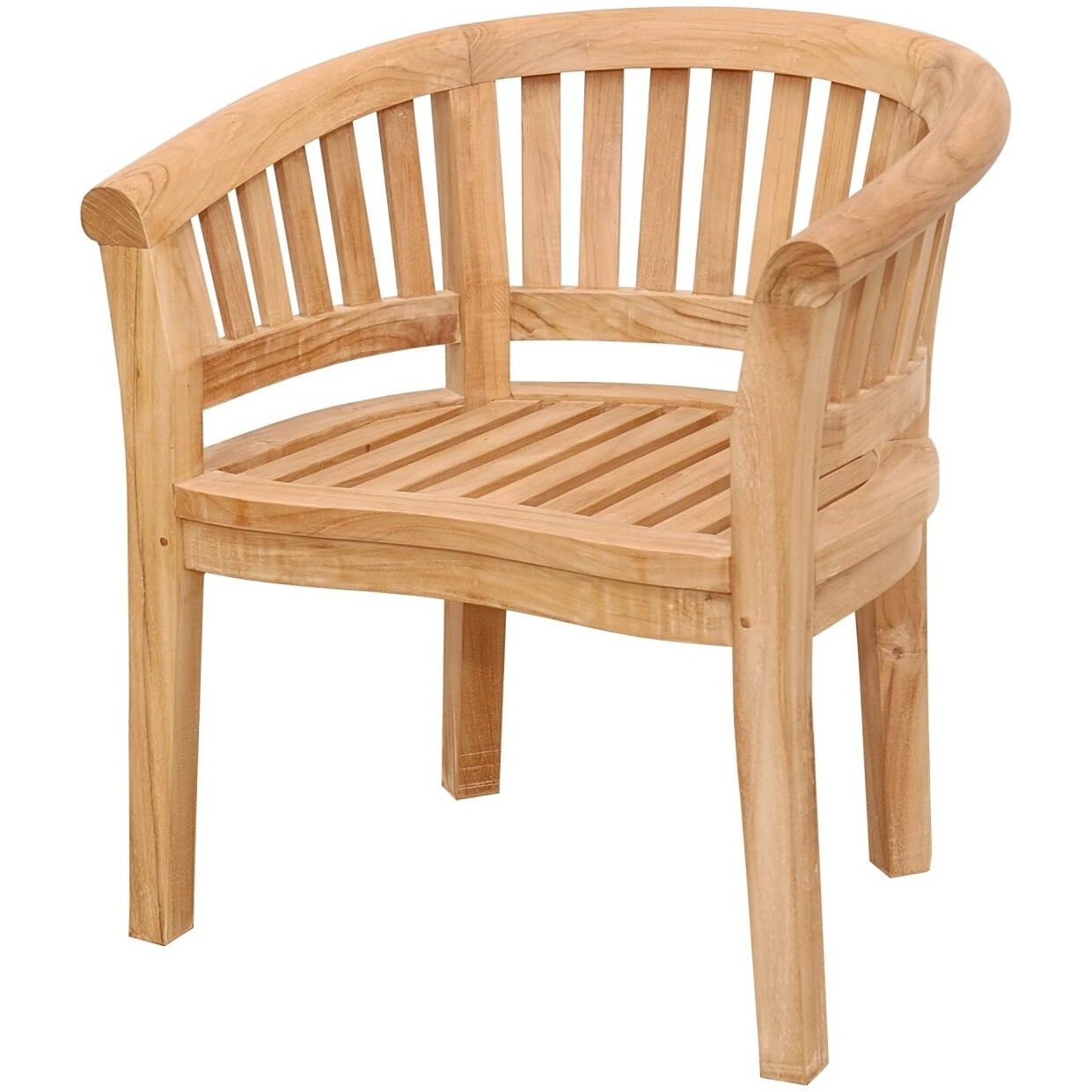 Anderson Teak Curve Armchair Extra Thick Wood