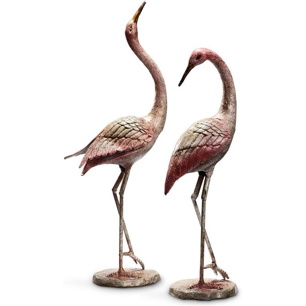 SPI Flamboyant Crane Garden Pair