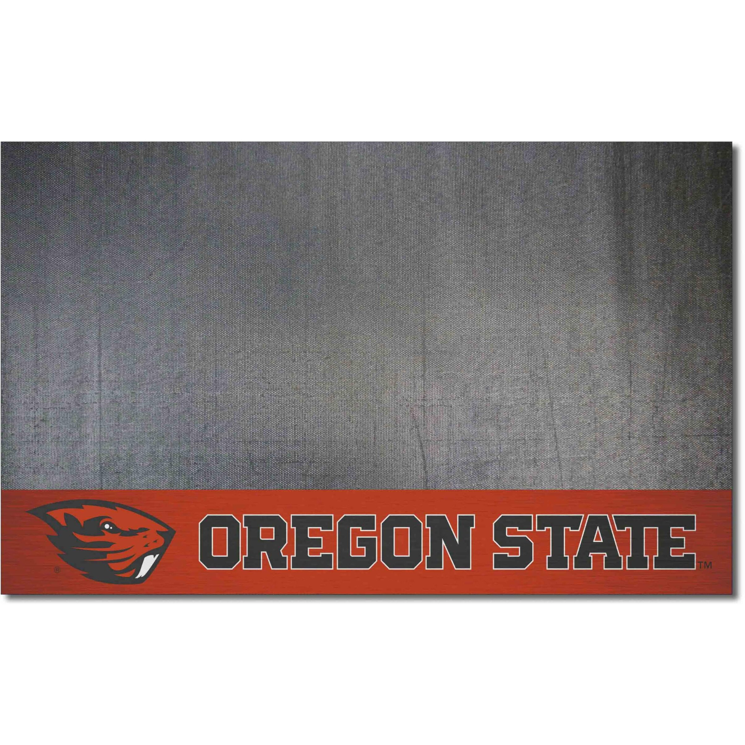 FANMATS 16850 Oregon State Beavers Vinyl Grill Mat - 26in. x 42in. - Deck Patio Protective Mat | Oil, flame, and UV resistant